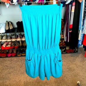 Cotton teal romper